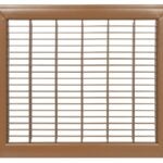 Imperial RG1229 Air Grille, 8 in L, 24 in W, Steel, Brown