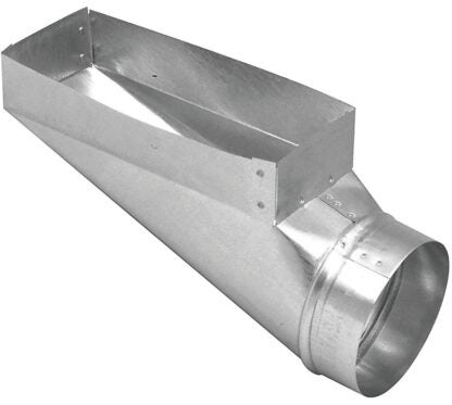 Imperial GV0651 End Boot, 4 in L, 10 in W, 4 in H, 90 deg Angle, Steel, Galvanized