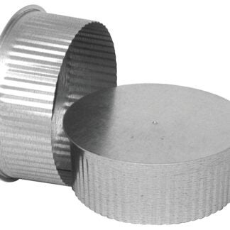 Imperial GV0734 Round End Cap, 5 in Connection, Galvanized