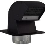 Imperial R2 Series VT0568-A Roof Vent Cap, Steel, Black