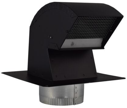 Imperial R2 Series VT0568-A Roof Vent Cap, Steel, Black