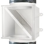 DUNDAS JAFINE ProClean PCLT4WZW Dryer Duct Lint Trap, 4 in Duct, Polystyrene