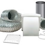 DUNDAS JAFINE ProMax TD48PMKZW Dryer Vent Kit, Polypropylene, White, 12-Piece