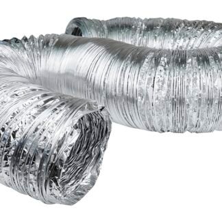 Dundas Jafine AF450UL Flexible Duct, 4 in, 50 ft L, Aluminum