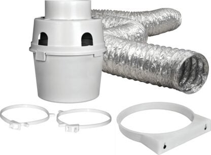 DUNDAS JAFINE ProFlex TDIDVKZW Dryer Vent Kit, Indoor, 12-Piece