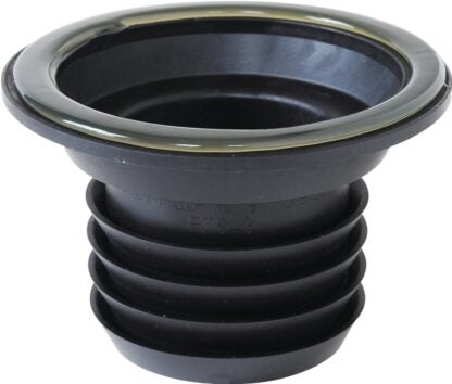 FERNCO FTS-3 Wax Free Toilet Seal, Elastomeric PVC, Black, For: 3 in Drain Pipes