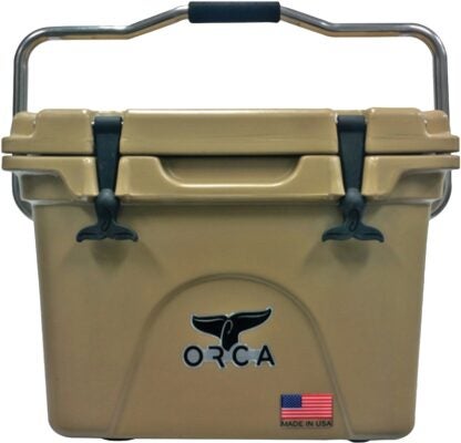 Orca ORCT020 Cooler, 20 qt Cooler, Tan, Up to 10 days Ice Retention