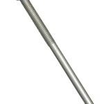 National Hardware 2195BC Series N232-900 J-Bolt, 1/4 in Thread, 3 in L Thread, 6 in L, 100 lb Working Load, Steel, Zinc Sells in Quantity of 10