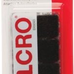 VELCRO Brand 90072 Fastener, 7/8 in W, 7/8 in L, Nylon, Black, Rubber Adhesive