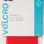 VELCRO Brand One Wrap 90475 Fastener, 1/2 in W, 11 in L, Velcro, Red Sells in Quantity of 6