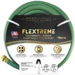 Flexon FLX9R12100CNG/PH Garden Hose, 1/2 in, 100 ft L, Rubber, Green