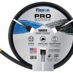 Flexon PH1250 BLACK 1/2I Garden Hose, 1/2 in, 50 ft L, Rubber, Black