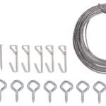 ProSource PH-121123-PS Picture Hanging Kit, 10 lb, Steel, Zinc, Zinc, Nail-In Mounting