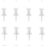 ProSource PH-122262-PS Push Pin, 23 mm L, Plastic, Clear, Round Head