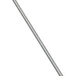 Stanley Hardware N179-416 Threaded Rod, 1/4-20 Thread, 24 in L, A Grade, Steel, Zinc, UNC Thread