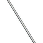 Stanley Hardware N179-424 Threaded Rod, 5/16-18 Thread, 24 in L, A Grade, Steel, Zinc, UNC Thread