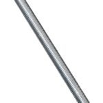 Stanley Hardware N179-465 Threaded Rod, 5/8-11 Thread, 24 in L, A Grade, Steel, Zinc, UNC Thread