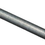 Stanley Hardware N179-440 Threaded Rod, 7/16-14 Thread, 24 in L, A Grade, Steel, Zinc, UNC Thread