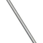 Stanley Hardware N179-457 Threaded Rod, 1/2-13 Thread, 24 in L, A Grade, Steel, Zinc, UNC Thread