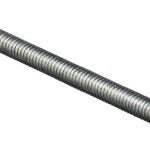 Stanley Hardware 179499 Threaded Rod, 1/4-20 Thread, 36 in L, A Grade, Steel, Zinc, UNC Thread