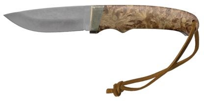 Schrade PHW Blade Knife, 3.6 in L Blade, 0.16 in W Blade, 7Cr17MoV High Carbon Stainless Steel Blade, Brown Handle