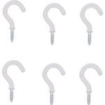 ProSource PH-122236-PS Cup Hook, 1/8 in Thread, 33 mm L, Steel, Vinyl-Coated