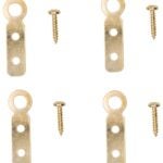 ProSource PH-122227-PS Picture Hanger, 9 lb, Steel, Polished Brass, Brass, Flush Mounting