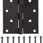 ProSource 20339ORX Square Corner Door Hinge, Steel, Oil-Rubbed Bronze, Loose Pin, 180 deg Range of Motion