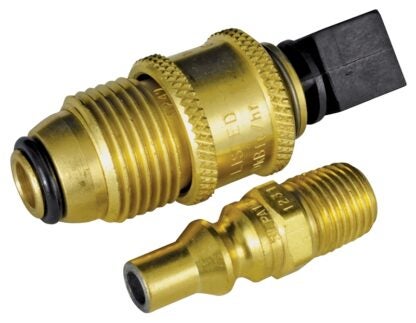 Mr. Heater F276330 Coupling Adapter Kit, 1/4 in, MPT x Male Plug, Brass, Gold