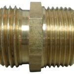 Landscapers Select PMB-466LFBC Hose Adapter, 3/4 x 3/4 x 1/2 in, MHT x MIP x FIP, Brass, Brass, For: Garden Hose