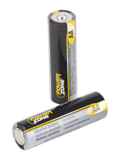 PowerZone LR6-16P Battery, 1.5 V Battery, AA Battery, Zinc, Manganese Dioxide, and Potassium Hydroxide