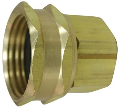 Landscapers Select PMB-059LFBC Hose Adapter, 3/4 x 1/2 in, FHT x FIP, Brass, Brass, For: Garden Hose