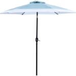 Seasonal Trends 59794 Tilt/Crank Market Umbrella, 94.4 in H, 106.2 in W Canopy, 106.3 in L Canopy, Hexagonal Canopy