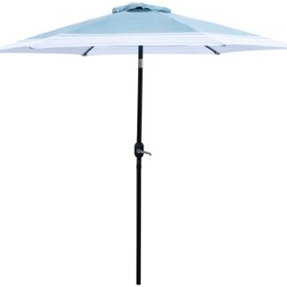 Seasonal Trends 59794 Tilt/Crank Market Umbrella, 94.4 in H, 106.2 in W Canopy, 106.3 in L Canopy, Hexagonal Canopy