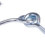 ProSource LR-404-PS Hammock Hook, 1-1/4 in Opening, Steel, Silver, Zinc