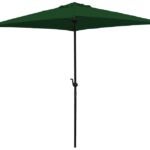 Seasonal Trends UMQ65BKOBD-01 Market Umbrella, 7.8 ft H, 6.5 ft W Canopy, 6.5 ft L Canopy, Square Canopy