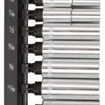 Vulcan TS1008 Socket Set, Chrome Vanadium Steel, Chrome