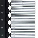 Vulcan TS1012MD Socket Set, Chrome Vanadium Steel, Chrome