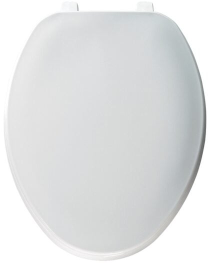 Bemis 170-000 Toilet Seat, Elongated, Plastic, White, Top-Tite Hinge