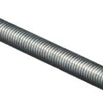 Stanley Hardware N179-614 Threaded Rod, 7/16-14 Thread, 72 in L, A Grade, Steel, Zinc, UNC Thread