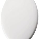 Bemis 144EC-000 Toilet Seat, Elongated, Molded Wood, White, Twist Hinge