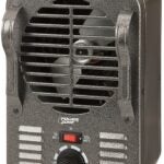 PowerZone LH872 Mini Milkhouse Heater, 12.5 A, 120 V, 750/1500 W, 1500 W Heating, 2-Heating Stage, Gray