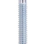 ProSource LR273 Eye Bolt, 6 mm Thread, Machine Thread, 3 in L Thread, 31/32 in Dia Eye, 143 lb Working Load, Steel, Zinc Sells in Quantity of 20