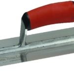 Marshalltown MXS64D Finishing Trowel, 14 in L Blade, 4 in W Blade, Spring Steel Blade, Square End, Curved Handle