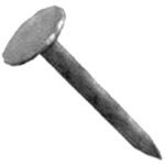 ProFIT 0132175 Hand Drive Roofing Nail, 3 in L, Flat Head, 11 ga Gauge, Steel