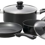 The Rock 033059-002 Cookware Set, Aluminum, 5-Piece