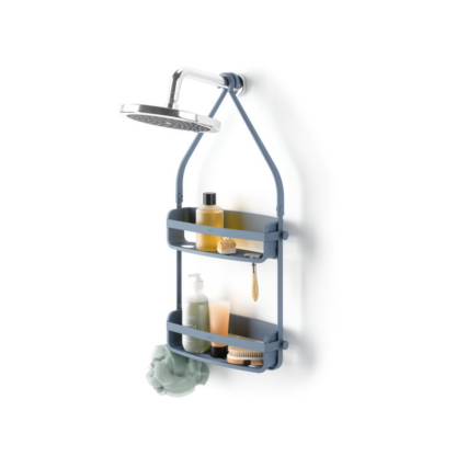 Umbra 023460-1050 Flex Shower Caddy, Slate Blue