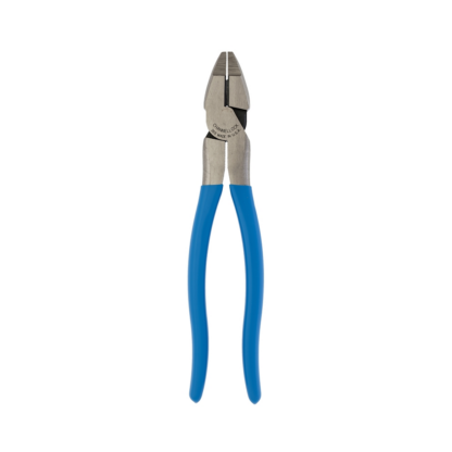 Channellock 369 Lineman's Plier, 9-1/2 in OAL, 0.73 in Cutting Capacity, 0.28 in Jaw Opening, Blue Handle, 1.32 in W Jaw