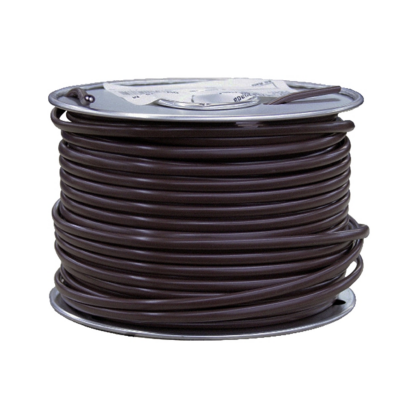 Southwire 55765875 Thermostat Wire, Brown Sheath, 18 AWG Wire, 2-Conductor, 75 m L, Copper Conductor, 300 V