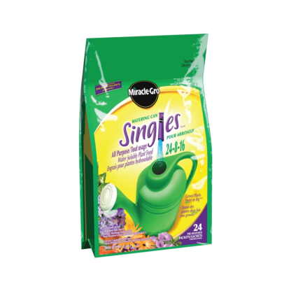 Miracle-Gro Watering Can Singles 103803 All-Purpose Plant Food, 290 g Bag, Solid, 24-8-16 N-P-K Ratio